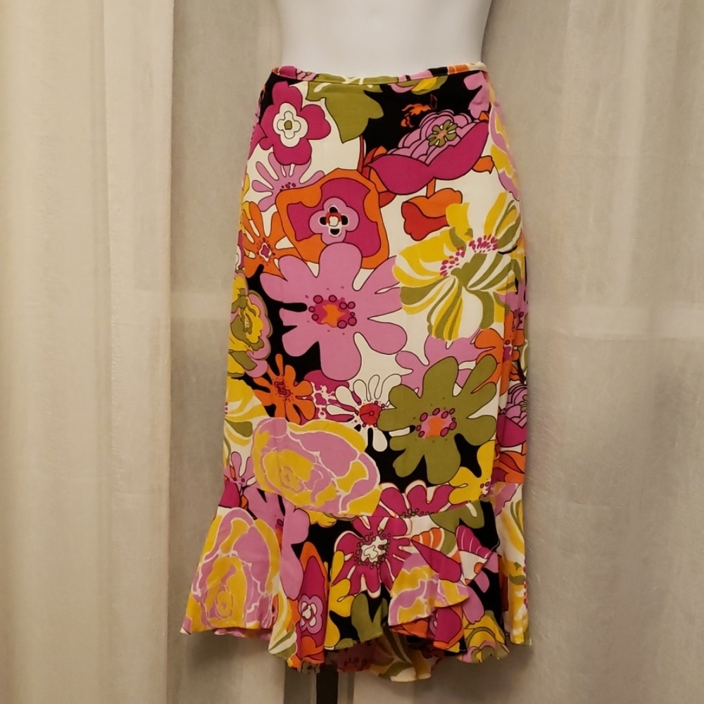 Bold Floral Skirt